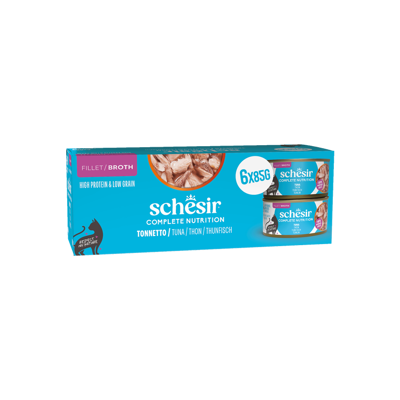 SCHESIR Complete Nutrition Tuna sriuba katėms su tunu, 6x85g
