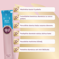 DELICKCIOUS kreminiai skanėstai su pienu ir sūriu suaugusiems šunims ir katėms (4x15 g), 60 g