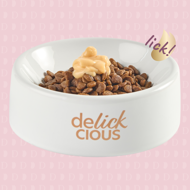 DELICKCIOUS kreminiai skanėstai su pienu ir sūriu suaugusiems šunims ir katėms (4x15 g), 60 g