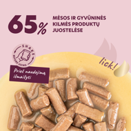  DELICKCIOUS konservuotas pašaras su lašiša ir morkomis suaugusiems šunims, 85 g