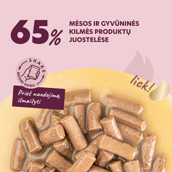  DELICKCIOUS konservuotas pašaras su lašiša ir morkomis suaugusiems šunims, 85 g
