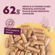 DELICKCIOUS konservuotas pašaras su lašiša  ir sūriu suaugusioms katėms, 85 g