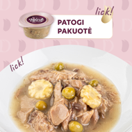 DELICKCIOUS konservuotas pašaras suaugusioms katėms - tuno sriuba su kukurūzais, 80 g