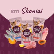 DELICKCIOUS kreminiai skanėstai su tunu ir alijošiumi suaugusioms katėms (4x15 g), 60 g