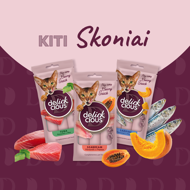 DELICKCIOUS kreminiai skanėstai su vištiena ir ananasais suaugusioms katėms (4x15 g), 60 g