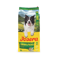 Josera Salmon & Potato begrūdis sausas maistas suaugusiems šunims su lašiša, 12,5 kg