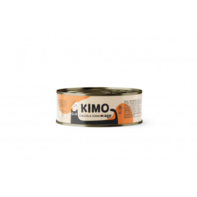 KIMO konservuotas pašaras katėms su vištiena ir surimi, 70 g