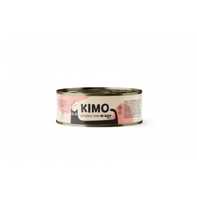 KIMO konservuotas pašaras katėms su vištiena ir tunu, 70 g