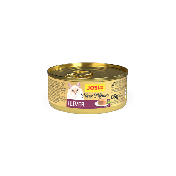 JOSICAT Finest Mousse konservuotas skanėstas su kepenėlėm katėms, 85g