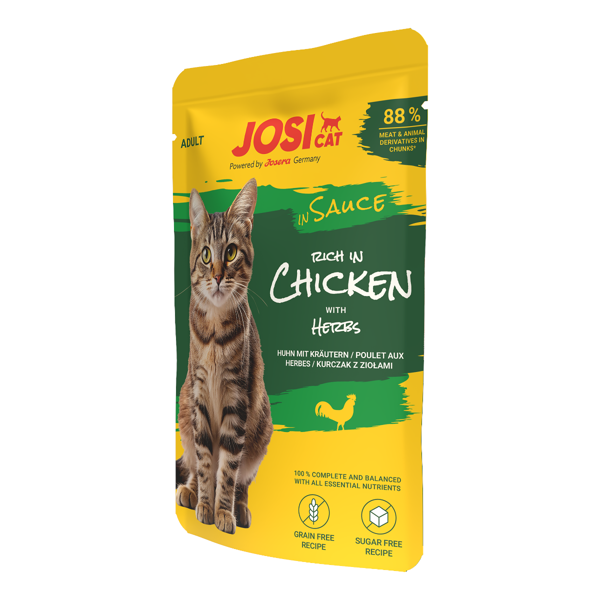 JOSICAT rich in Chicken skanėstas su vištiena katėms, 85g