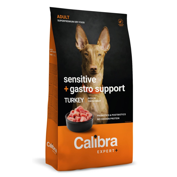 Akc.CALIBRA Dog EXPERT+ Adult Sens.&Gastro sausas pašaras šunims jautriam virškinimui, 2 kg