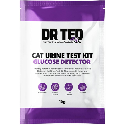 DR. TED šlapimo testo rinkinys katėms - gliukozei šlapime nustatyti, 10 g