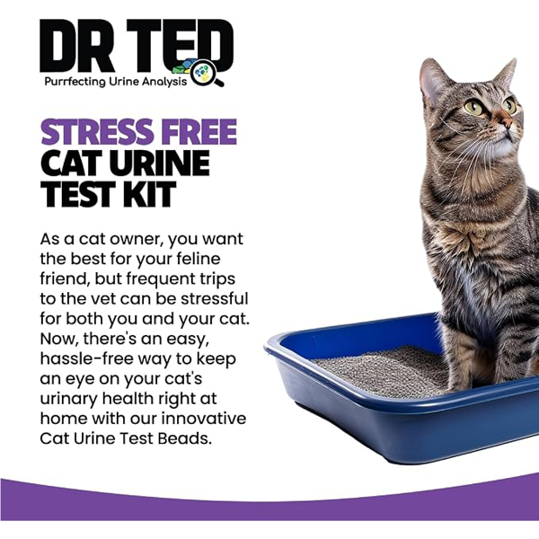 DR. TED šlapimo testo rinkinys katėms - gliukozei šlapime nustatyti, 10 g