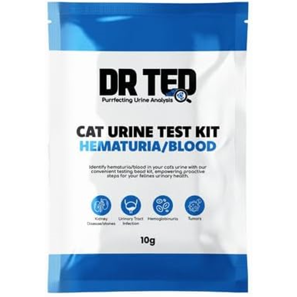 DR. TED šlapimo testo rinkinys katėms -kraujui šlapime nustatyti, 10 g