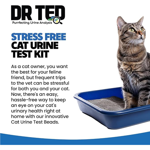 DR. TED šlapimo testo rinkinys katėms -kraujui šlapime nustatyti, 10 g