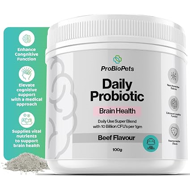 PROBIOPETS Brain Health probiotikai smegenų veiklai šunims, 100 g