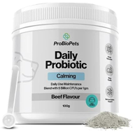 PROBIOPETS Calming Aid  probiotikai šunims, emocinei savijautai ir nusiraminimui, 100 g