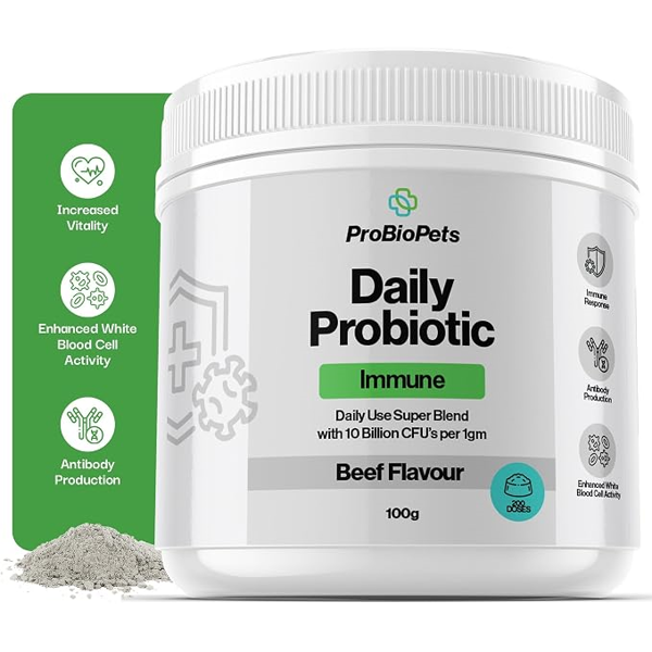 PROBIOPETS Immune probiotikis imunitetui šunims, 100 g