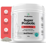 PROBIOPETS Itch&Allergy probiotikai nuo niežėjimo ir alergijų šunims, 100 g