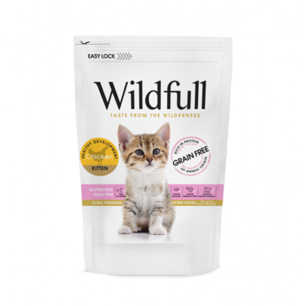 WILDFULL Chicken Kitten sausas pašaras su vištiena kačiukams, 400 g