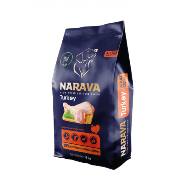 NARAVA High Premium sausas pašaras su kalakutiena suaugusiems šunims, 2 kg