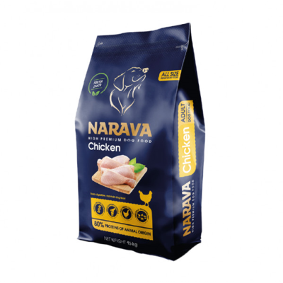 NARAVA High Premium sausas pašaras su vištiena suaugusiems šunims, 15 kg