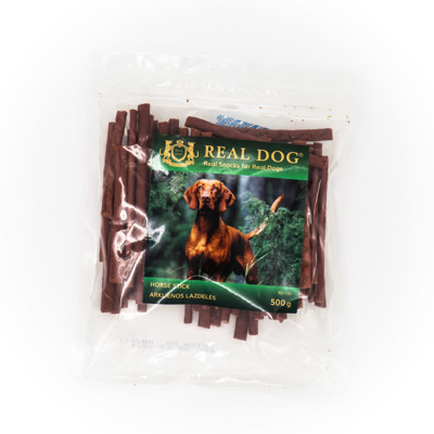 REAL DOG SNACKS arklienos lazdelės, 500 g 