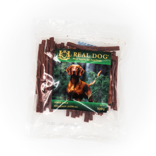 REAL DOG SNACKS arklienos lazdelės, 500 g 