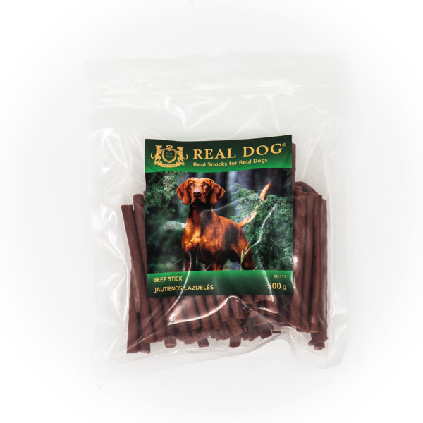 REAL DOG SNACKS autienos lazdelės, 500 g 