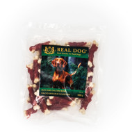 REAL DOG SNACKS kalcio kauliukai su antiena, 500 g 