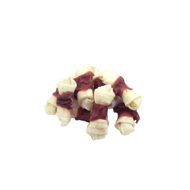 REAL DOG SNACKS kaulas su mazgais, apsuktas ėriena, 500 g