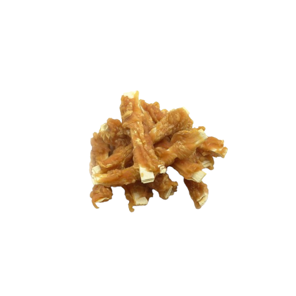 REAL DOG SNACKS menkės juostelės, apsuktos vištiena, 500 g