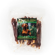 REAL DOG SNACKS Minkšta antienos file ant odos pagaliuko, 500 g 