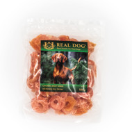REAL DOG SNACKS minkšti vištienos filė žiedai, 500 g