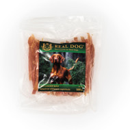 REAL DOG SNACKS Minkštos vištienos juostelės, 500 g 