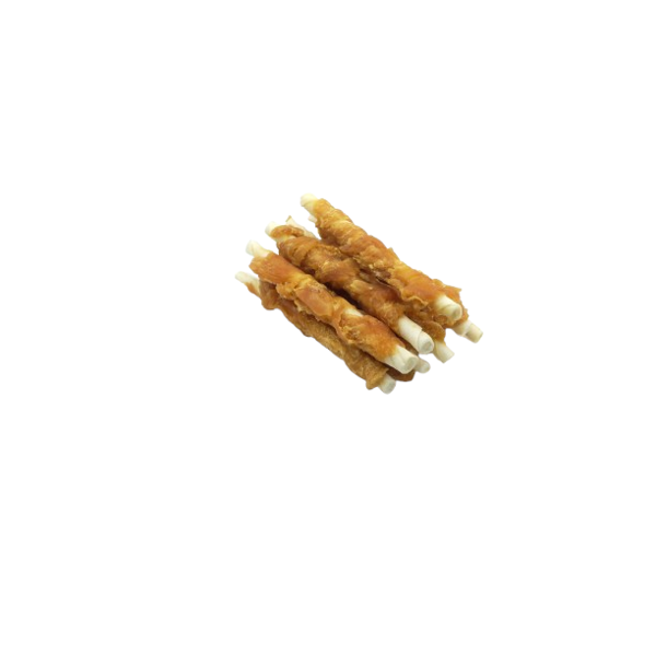 REAL DOG SNACKS Odos pagaliukai, apsukti vištiena 11cm, 500 g 