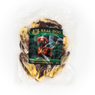 REAL DOG SNACKS triušio ausys su minkšta ėriena, 500 g