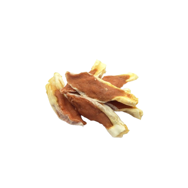 REAL DOG SNACKS Triušio ausys su minkšta vištiena, 500 g 
