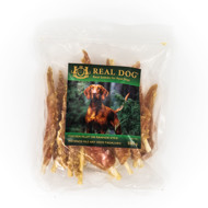 REAL DOG SNACKS Vištienos file ant odos pagaliukų (plunksnos), 500 g 