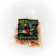 REAL DOG SNACKS vištienos kulšelė ant kalcio kauliuko, 500 g