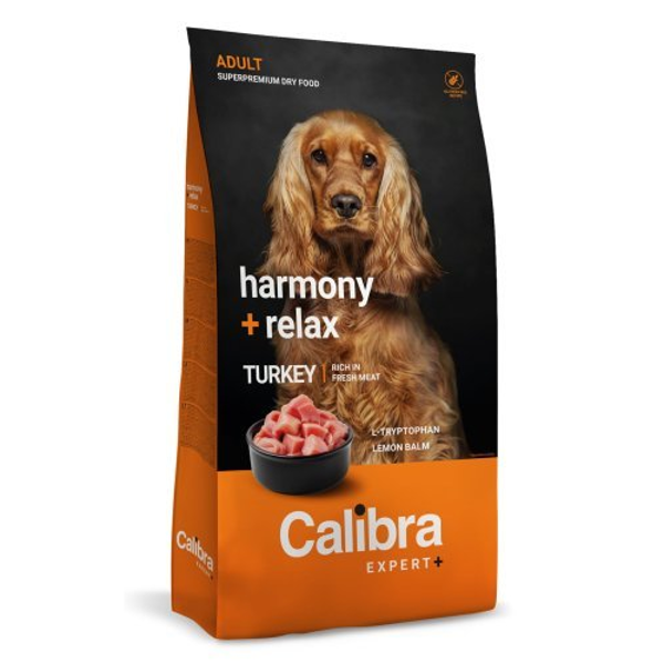 CALIBRA EXPERT+  Adult Harmony & Relax sausas pašaras nervų sistemai suaugusiems šunims, 2 kg