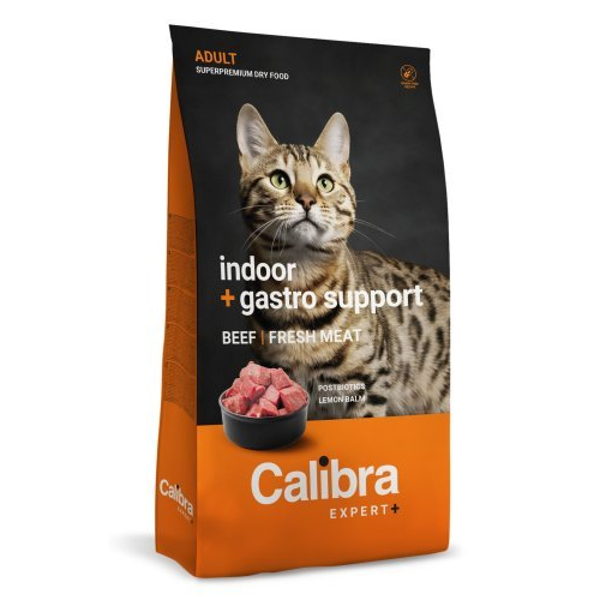 CALIBRA EXPERT+ Indoor&Gastro Sup. sausas pašaras namuose gyvenančioms suaugusioms katėms, 6 kg