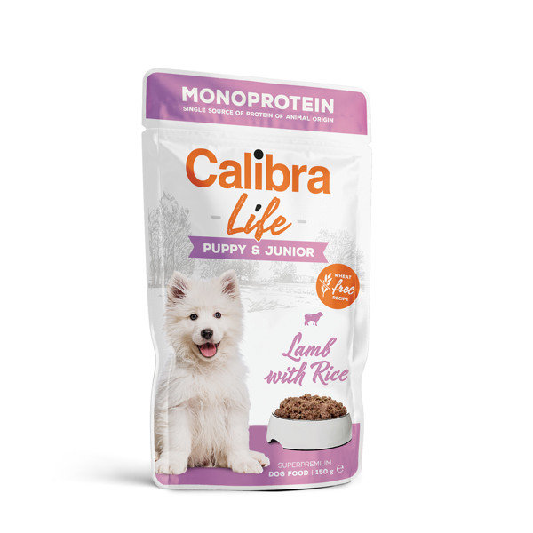 CALIBRA Life Puppy&Junior Lamb konservai su ėriena šuniukams ir jauniems šunims, 150 g