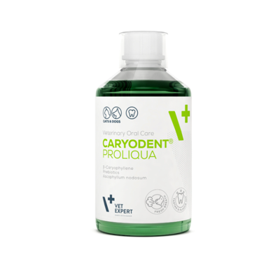 VETEXPERT Caryodent burnos ertmės skystis šunims ir katėms, 250ml