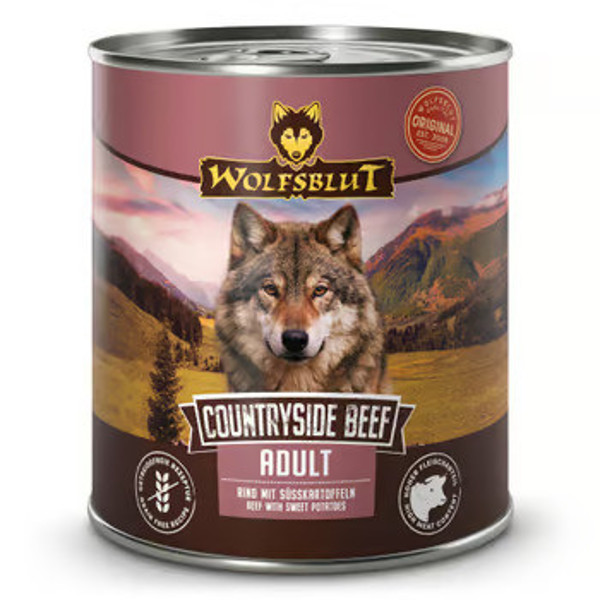 WOLFSBLUT Countryside Beef konservai saugusiems šunims su jautiena ir batatais, 800 g