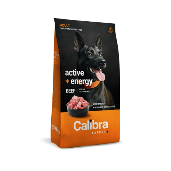 Akc. Calibra Dog EXPERT+ Adult Active&Energy Beef 100g