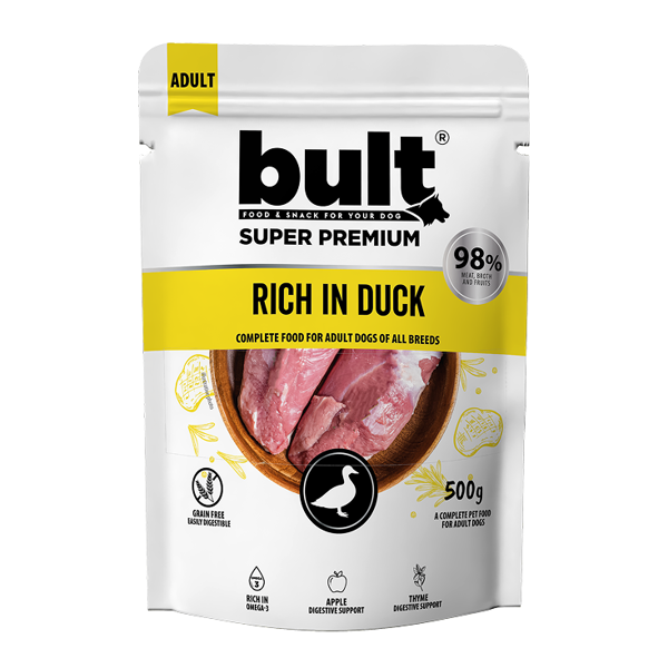 BULT Rich in Duck konservuotas pašaras šunims su antiena, 500 g