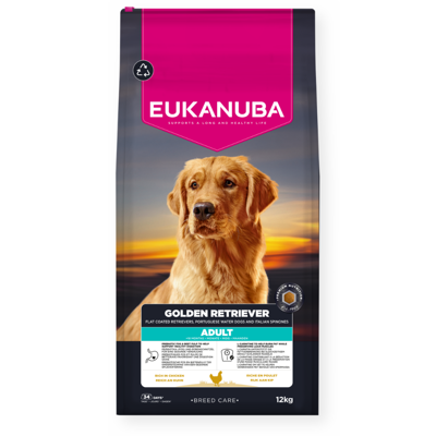 EUKANUBA Breed Care sausas maistas auksaspalviams retriveriams su vištiena, AB, 12 kg