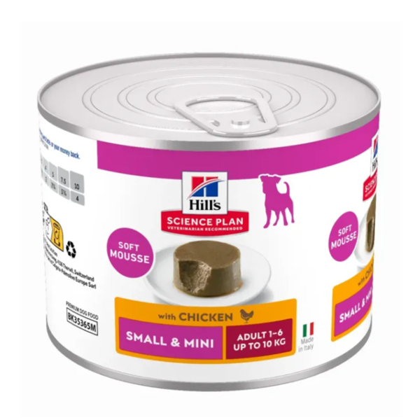 Hill's SP Canine Adult mousse konservai mažų ir vidutinių veislių šunims su vištiena, 200 g